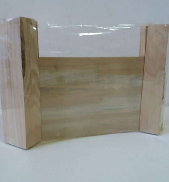 Troféu de Madeira Horizontal 2 Bases