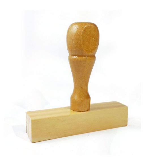 Carimbo Madeira Tradicional 60x7mm