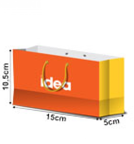 Sacola Papel 10x15x5cm Extra Mini Horizontal