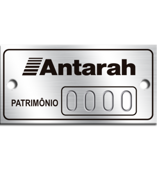 Etiqueta Patrimonio de Aluminio