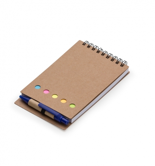 Bloco de Anotações com Caneta e Post-it