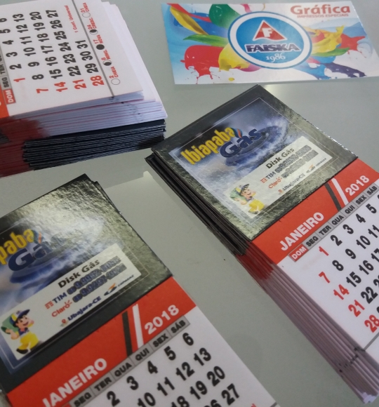 Ima de Geladeira com Calendário