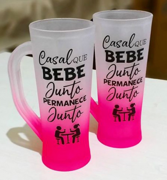 Caneca Long Drink Chopp 350 ml Degrade Silk