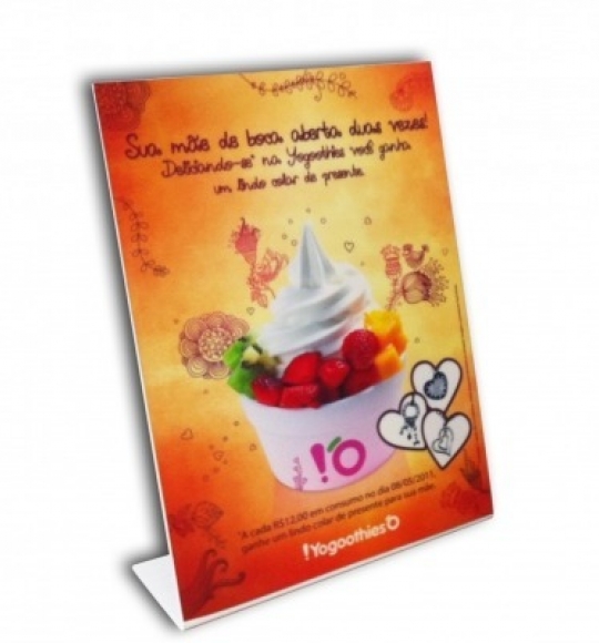 Display  PVC Mesa 20x30cm 
