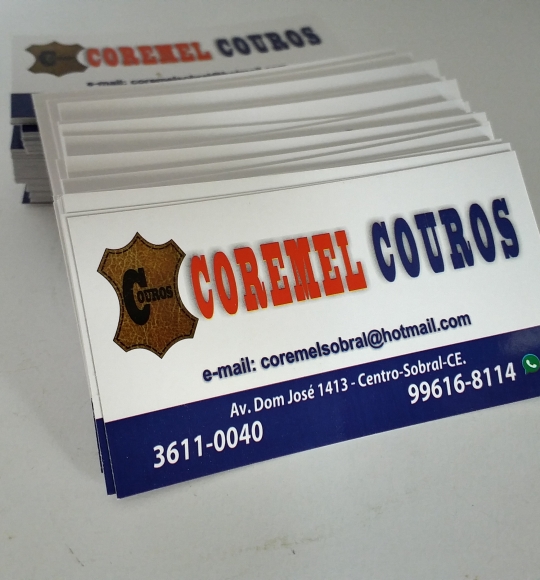 Cartão De Visita 4x0 Couchê 250g  Verniz Uv Total F