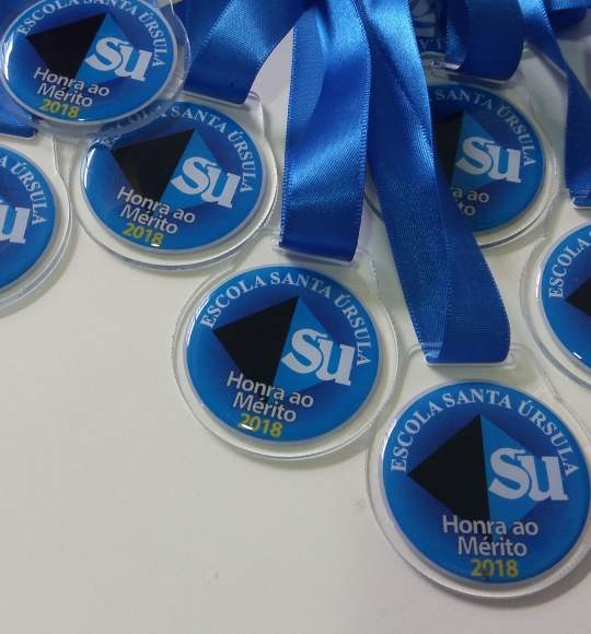 Medalha Acrilico Redonda 60mm