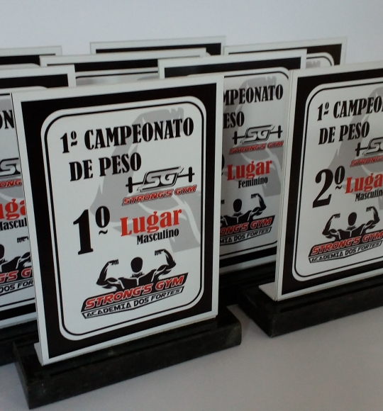Troféu PVC 20x10 cm