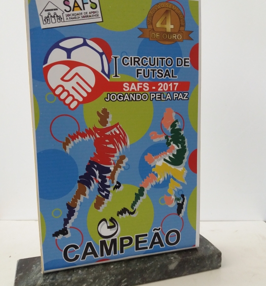 Troféu PVC 20x10 cm
